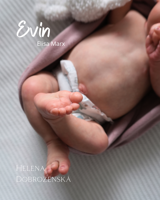 Reborn panenka / miminko Evin - na objednávku