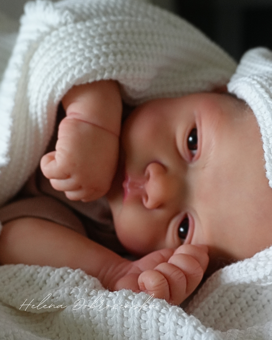Koukací reborn miminko z kitu Lilly - Joanna Kazmierczak