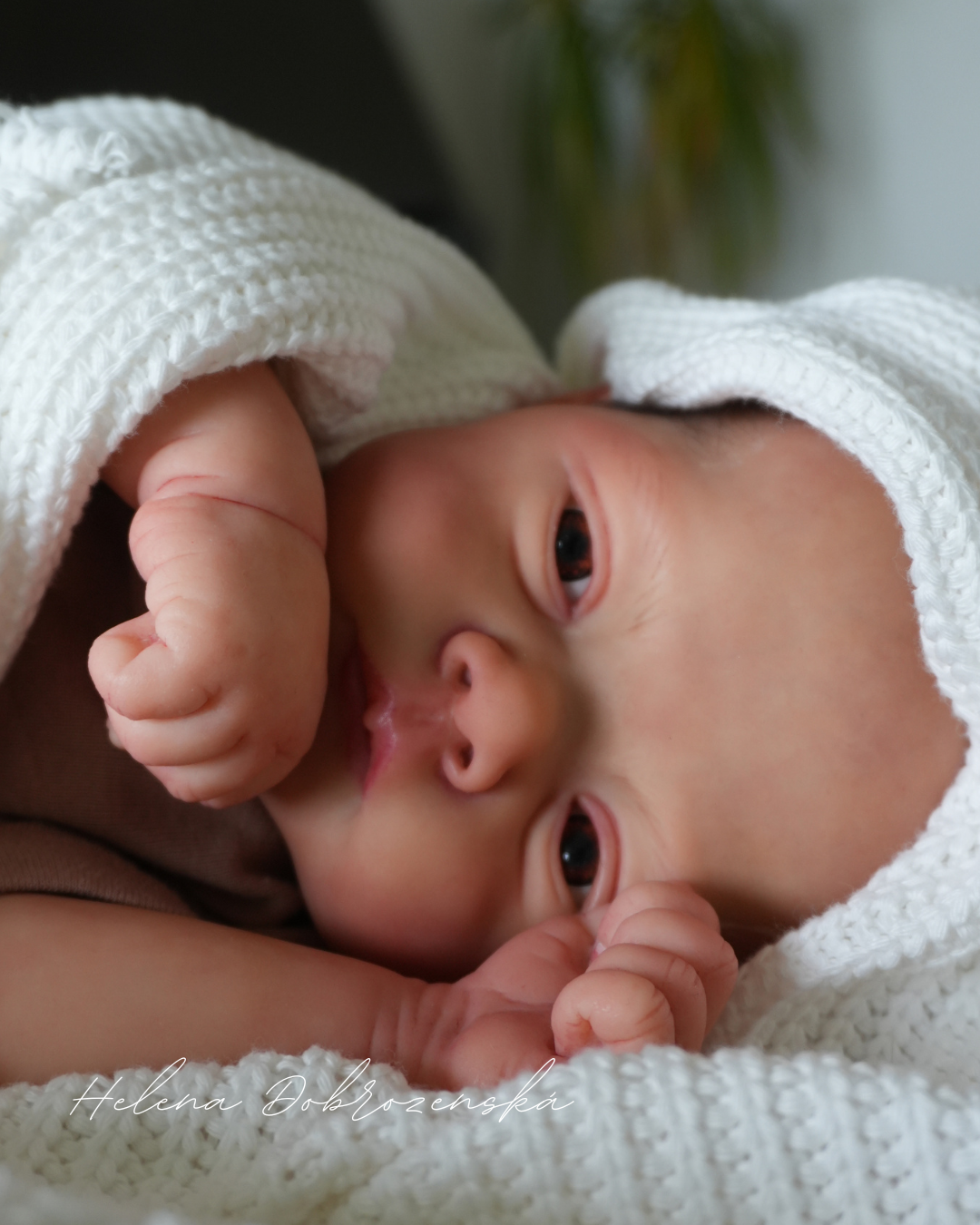 Koukací reborn miminko z kitu Lilly - Joanna Kazmierczak