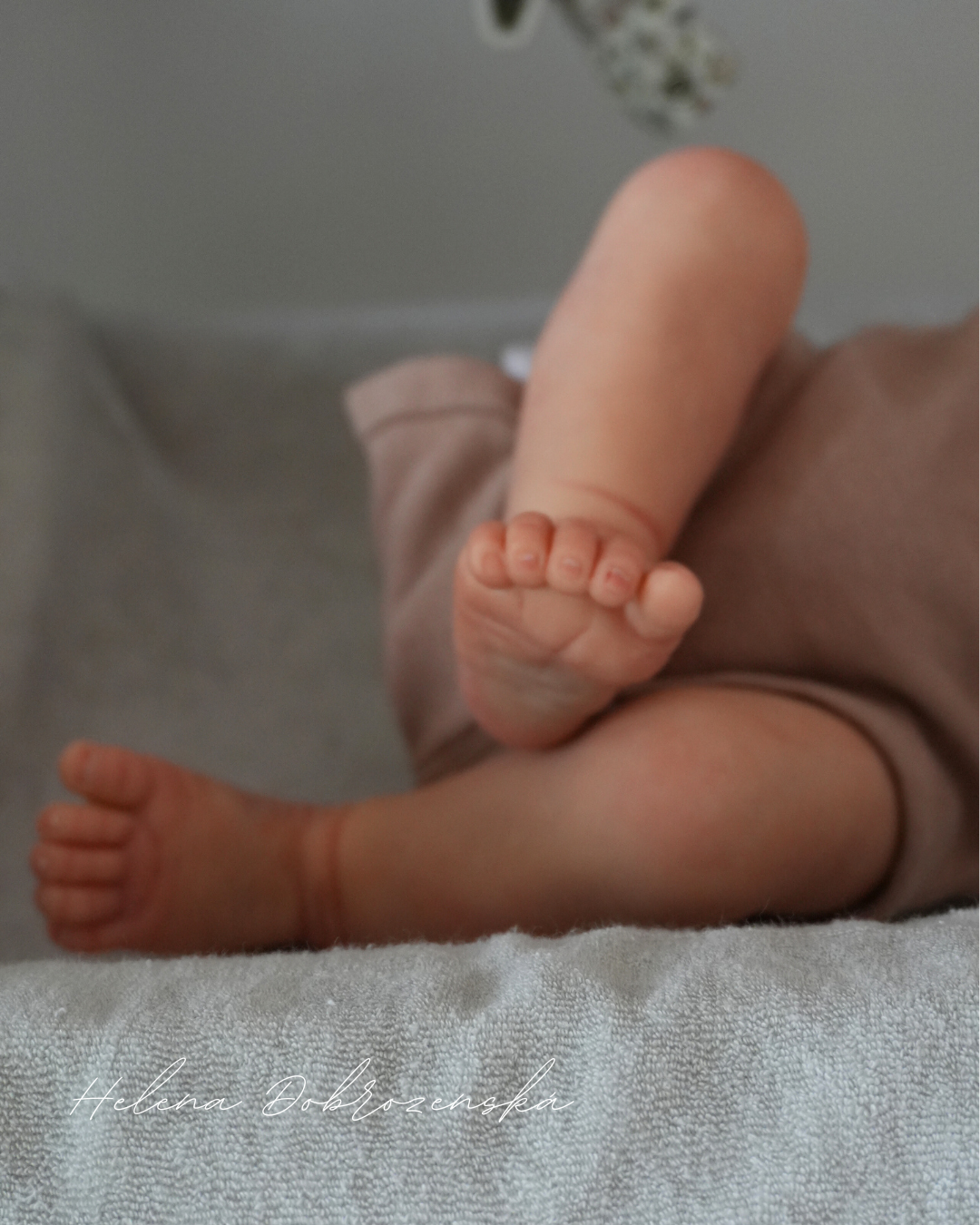 Koukací reborn miminko z kitu Lilly - Joanna Kazmierczak