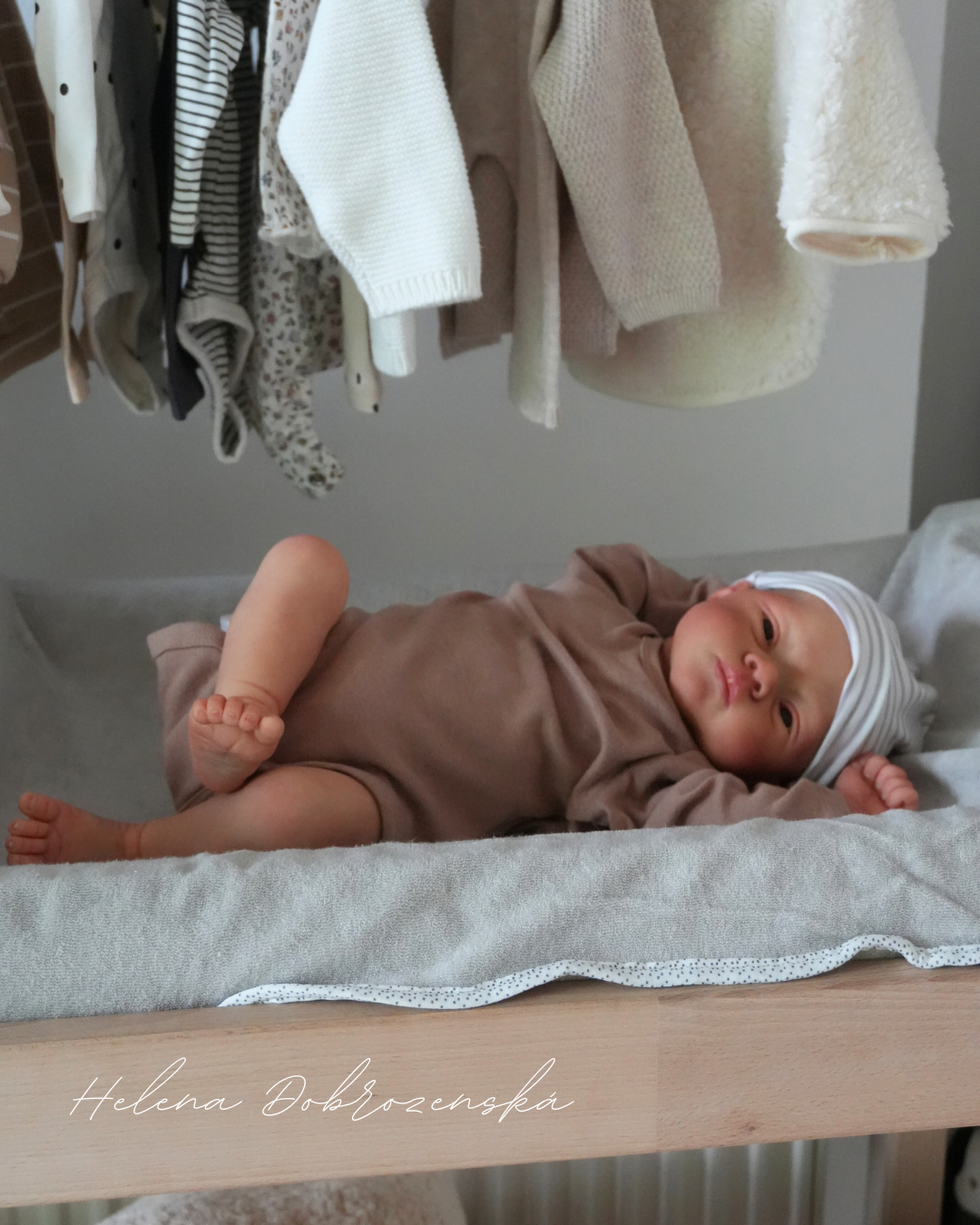 Koukací reborn miminko z kitu Lilly - Joanna Kazmierczak