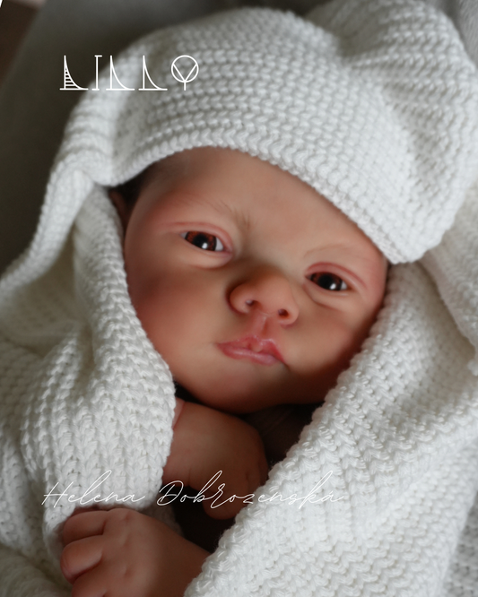 Koukací reborn miminko z kitu Lilly - Joanna Kazmierczak
