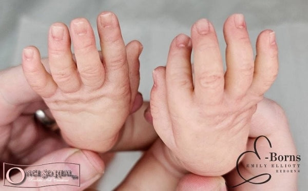 E-Borns Powder Nails - set pro vytvoření pudrových realistických nehtů reborn panenky