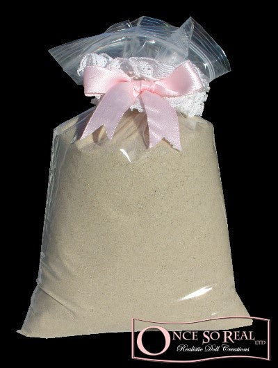 Bílý zátěžový písek – pro realistické zatížení reborn panenek