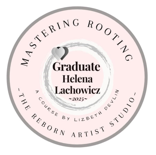 "Mastering rooting" kurz kořenění vlásků reborn miminkám dokončen s vyznamenáním!