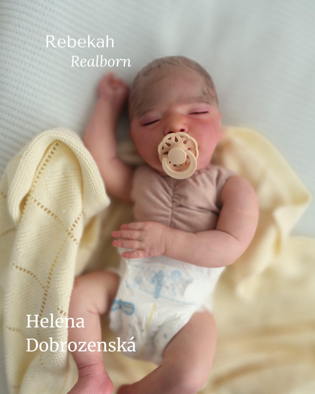 Reborn panenka jako čerstvé miminko Rebekah