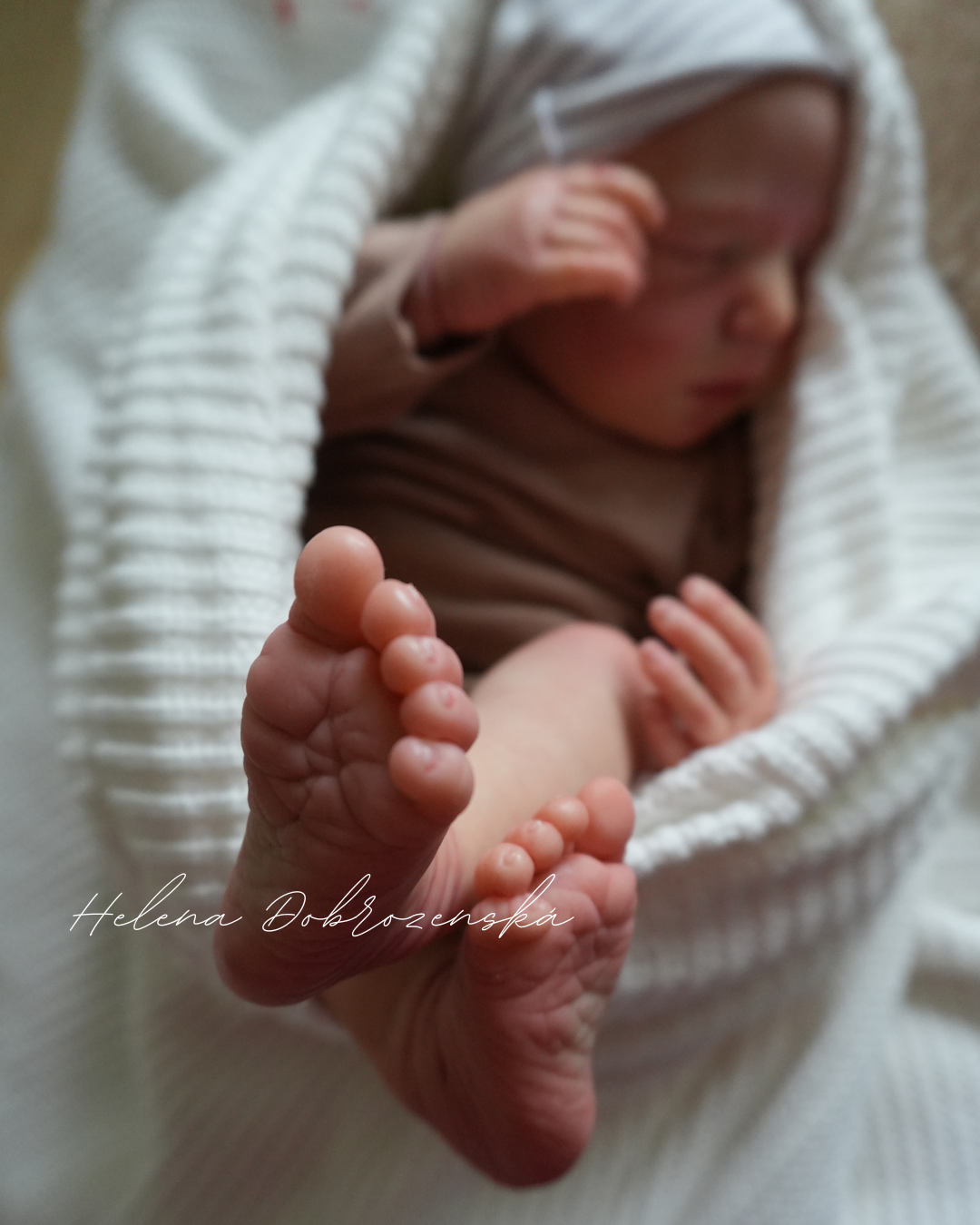 Reborn miminko z kitu Brittany Realborn před dokončením vlásků