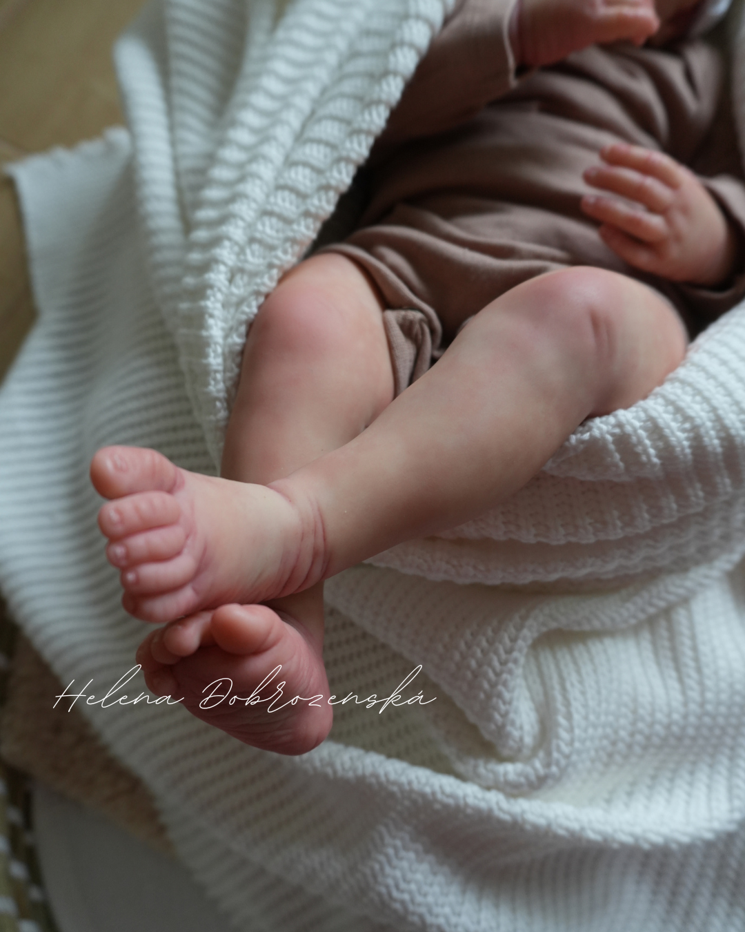Reborn miminko z kitu Brittany Realborn před dokončením vlásků