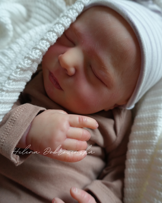 Reborn miminko z kitu Brittany Realborn před dokončením vlásků