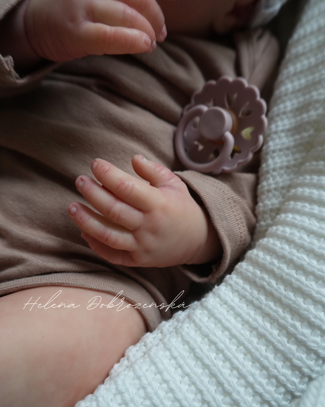 Reborn miminko z kitu Brittany Realborn před dokončením vlásků