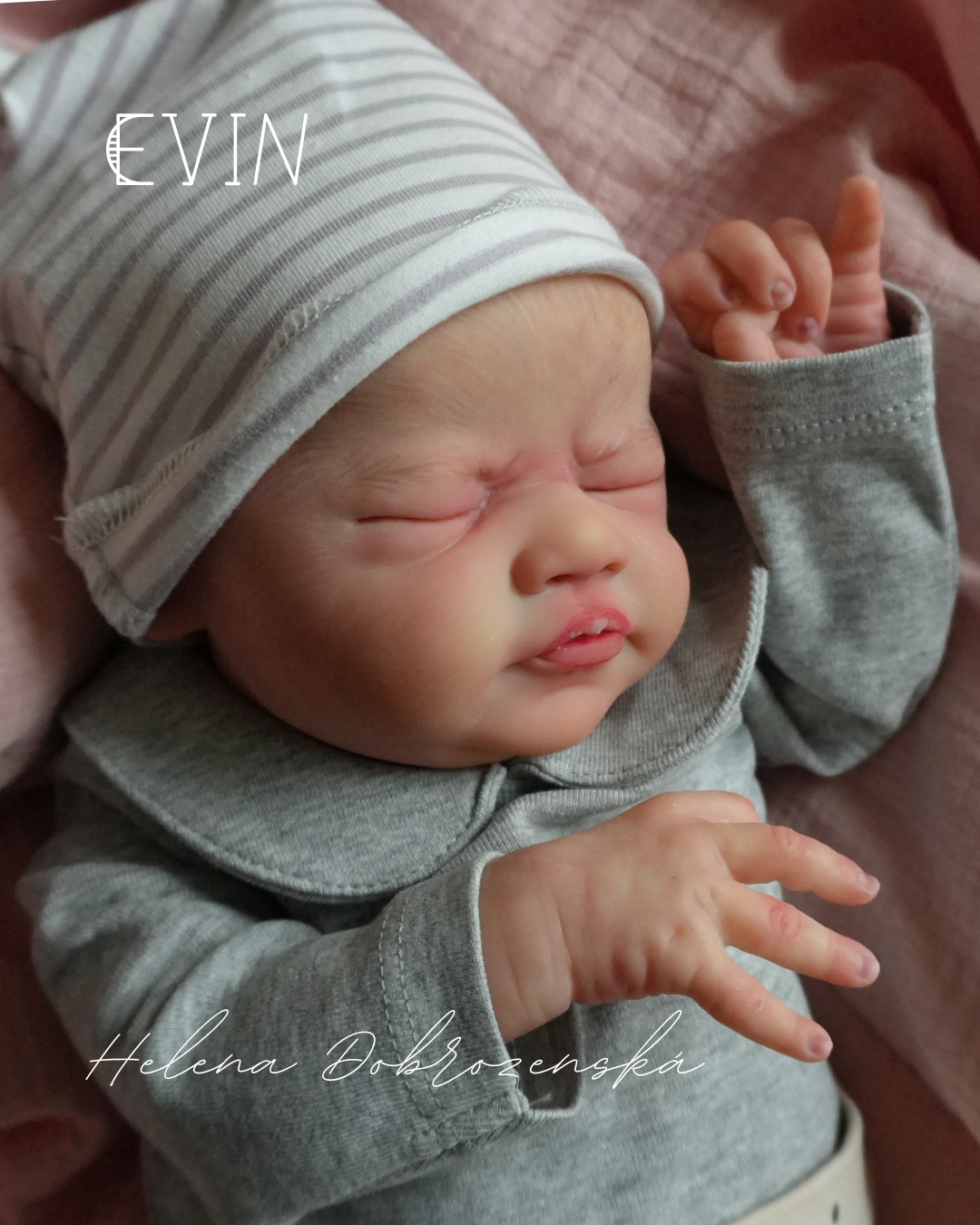 Reborn miminko před dokončením Evin - Elisa Marx 50 cm, cca 2000 g