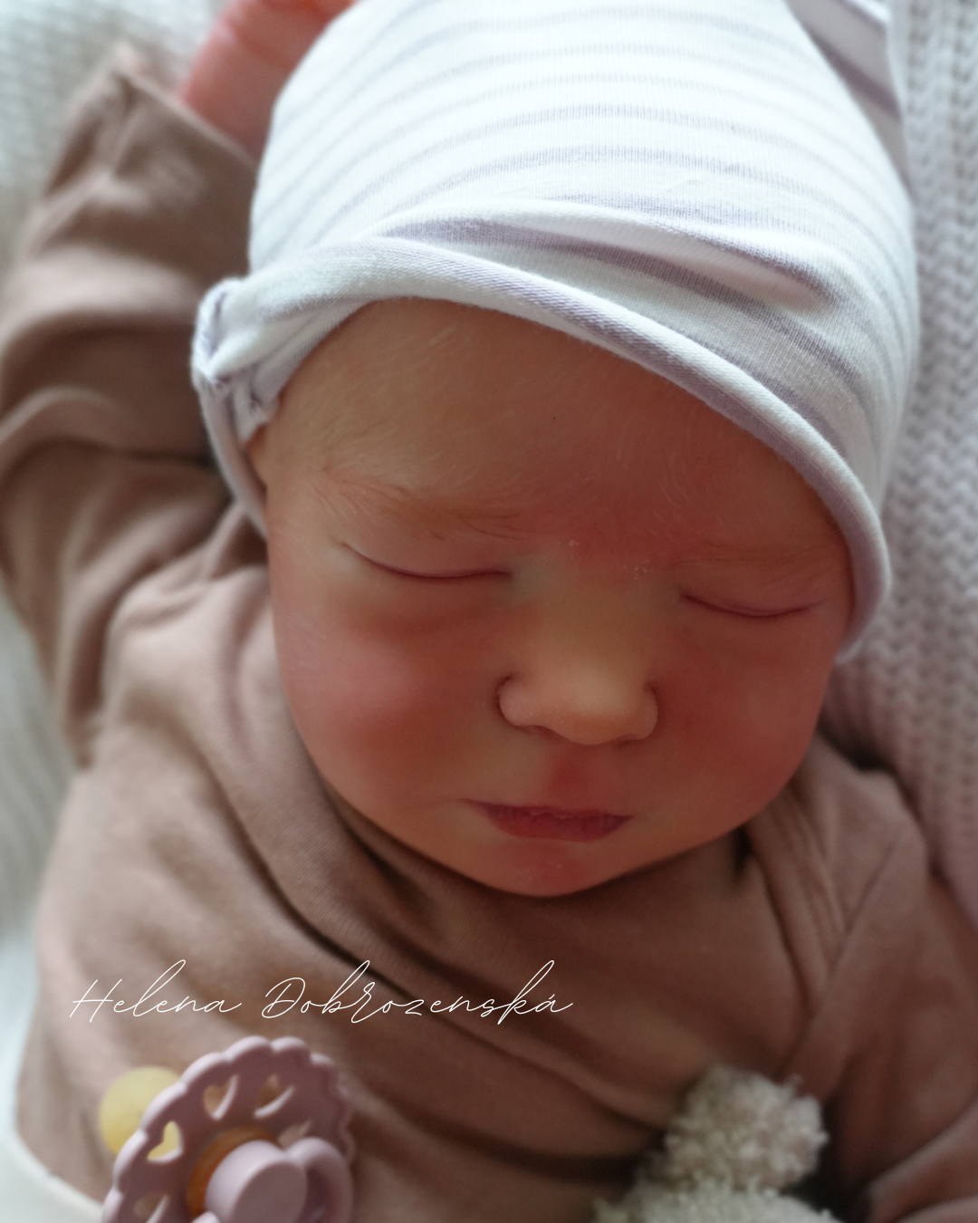Reborn miminko z kitu Brittany Realborn před dokončením vlásků