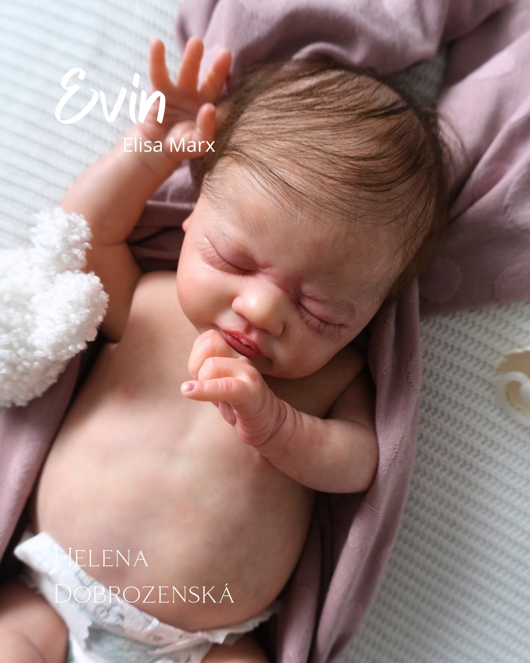 Reborn panenka / miminko Evin - na objednávku