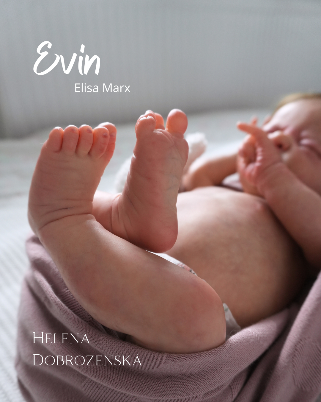 Reborn panenka / miminko Evin - na objednávku
