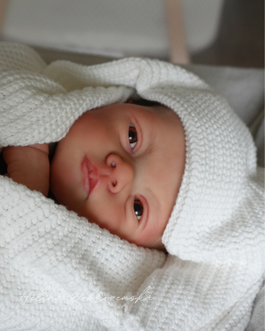 Koukací reborn miminko z kitu Lilly - Joanna Kazmierczak