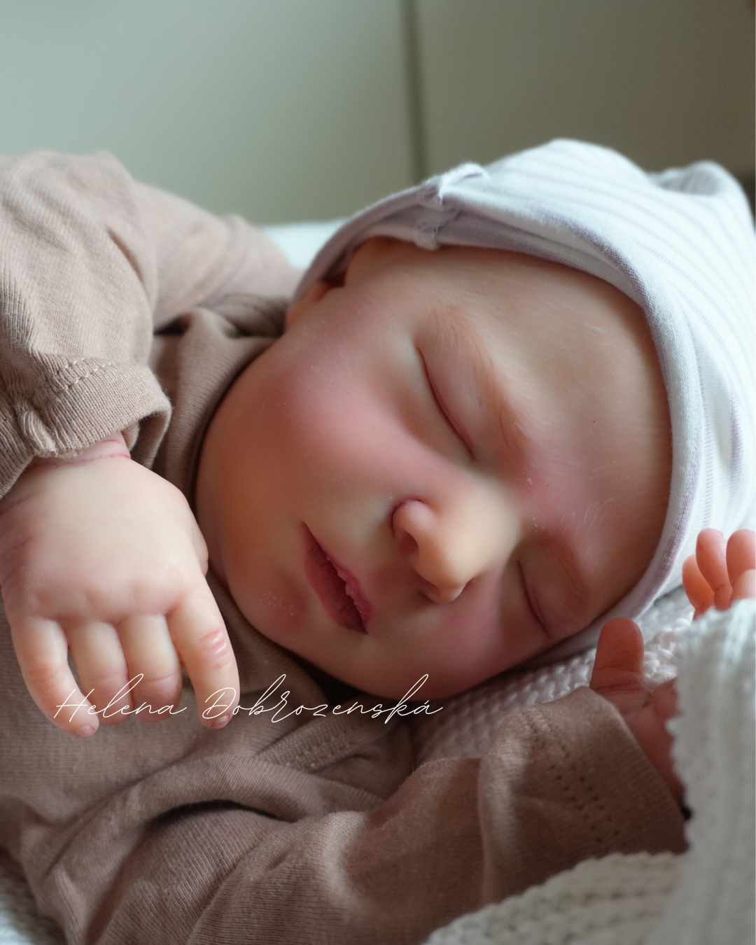 Reborn miminko z kitu Brittany Realborn před dokončením vlásků