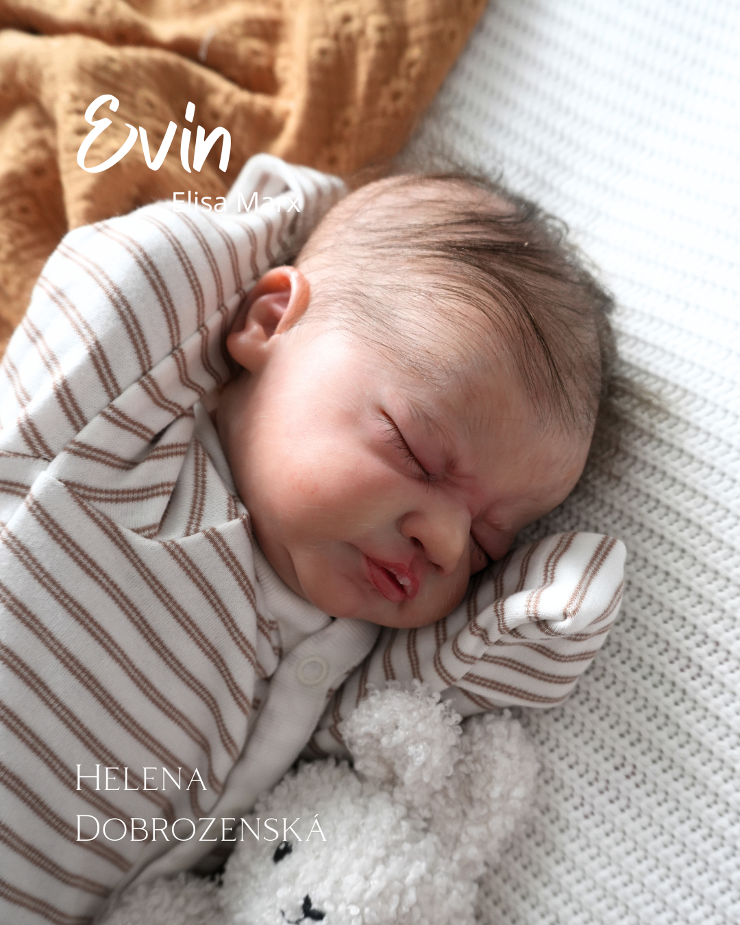 Reborn panenka / miminko Evin - na objednávku