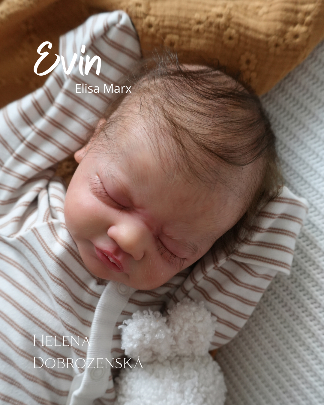 Reborn panenka / miminko Evin - na objednávku