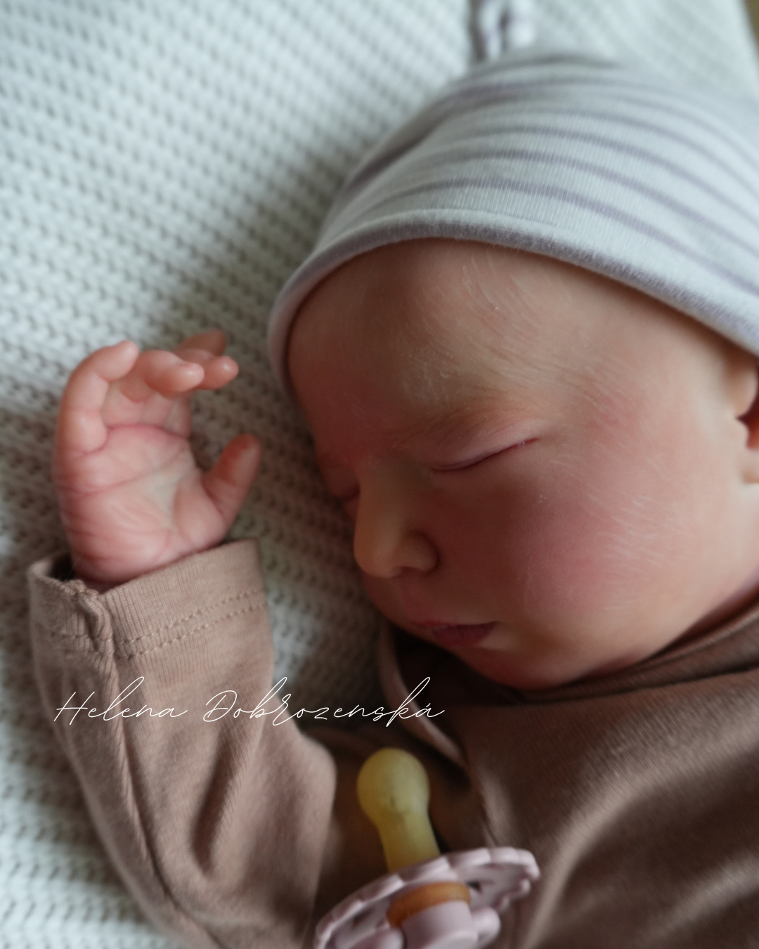 Reborn miminko z kitu Brittany Realborn před dokončením vlásků