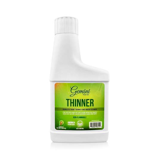 Ředidlo pro olejové vypalovací barvy bezzápachové Heat Set Thinner Gemini™ 236 ml.