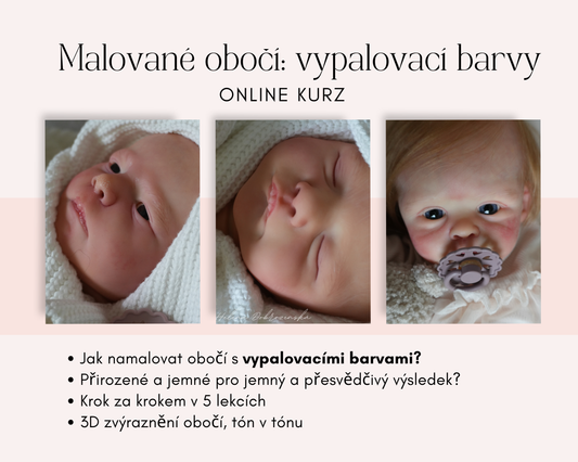 📽️ Online kurz pro rebornistky "Malované obočí s vypalovacími barvami"