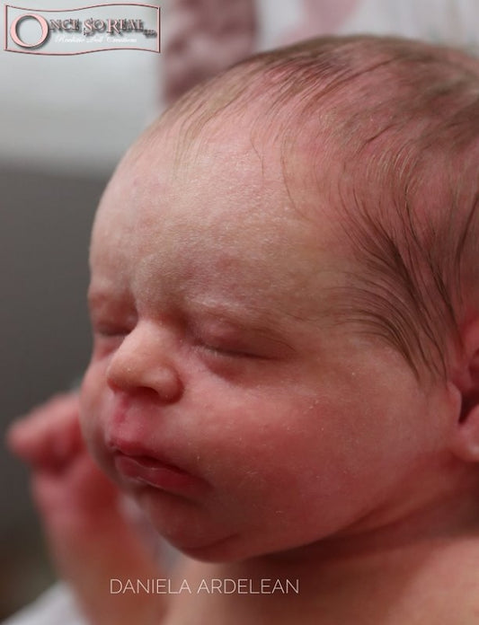 Originální prášek na  realistické Lanugo Baby Flaum Flesh - tělový